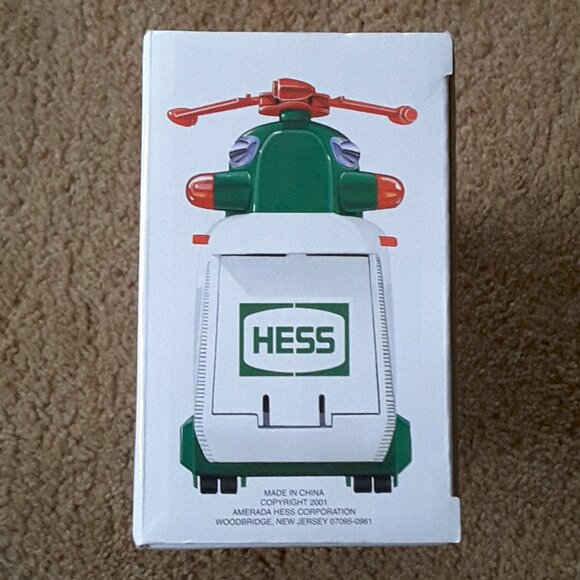 2001 Hess Helicopter with Motorcycle and Cruiser NWT - Picture 5 of 10